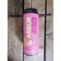 Arbor Rhubarb Fizz Balls 5% (568ml can) - waterintobeer