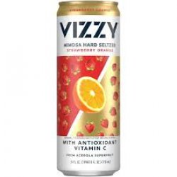 Vizzy Mimosa Strawberry Orange Hard Seltzer 4 pack16 oz cans - Beverages2u