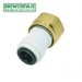 JG PI561214CS-NRV - Keg Gas Inlet Adaptor - 12 BSP Brass to 38 Push Fit 