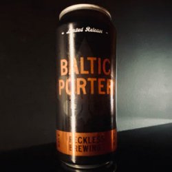 Reckless Brewing Co., Baltic Porter 2024, 440ml - My Beer Dealer