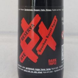 Stout XXX Rye Triple Reserva Bourbon Barrel Aged 2022 - Gedeelde Vreugde