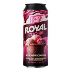 Funky Fluid Royal Cookie: Neapolitan Ice Cream