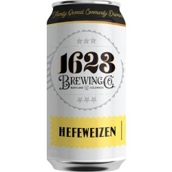 1623 Brewing Co. Hefeweizen 6 pack 12 oz. Can - Petite Cellars