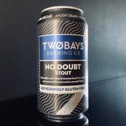 TWOBAYS Brewing Co., No Doubt Stout, 375ml - My Beer Dealer