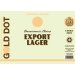 Gold Dot Export Lager 16oz can 