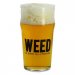 WEED glass beer a beer Brewed with Hemp 