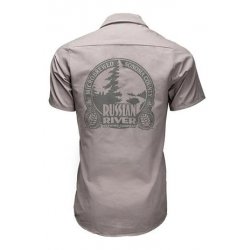 Russian River RRBC Work Shirt - Gray with Embroidered Detail - Russian River Brewing Company