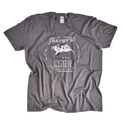 Vintage Saxbys Cider T-shirt (Grey) LARGE ONLY AVAILABLE - Saxby’s Cider