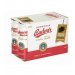 BUDWEISER Budvar Original  pack 6 x 0,5l plech + 1 ks rychloschnoucí ručník 