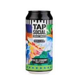 Elusive Brewing - Tap Social False Economy - 4.8% Lager 440ml - Elusive Brewing