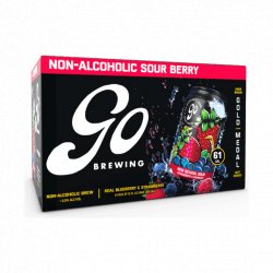 GO Brewing – New School Sour Berry - Non-Alcoholic Sour – 12oz - Proofnomore