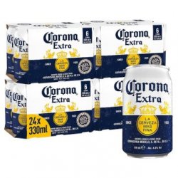 Corona Extra Lager Cans 24 x 330ml - Click N Drink