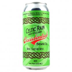 Occidental Celtic Rain Irish-Style Lager - CraftShack