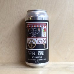 Pastore 'Sorbeto' Strawberry Cherry Lime 0.5% Sour Cans - The Good Spirits Co.