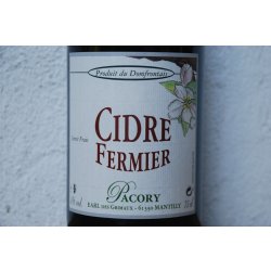 Cidre Fermier ’20  Pacory - Pomme d’Or