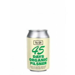 TOOL 45 DAYS ORGANIC PILSNER -BIO- - New Beer Braglia