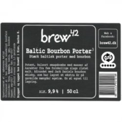 Brew42 Baltic Bourbon Porter - ØL2GO