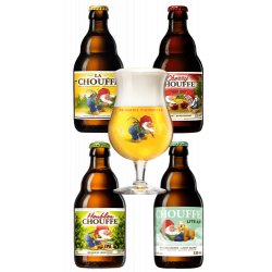 Colección 4 Cervezas Chouffe 1 Copa - Bodecall