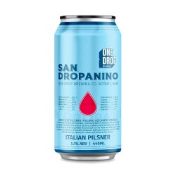 One Drop Brewing - San Dropanino Italian Pilsner - The Beer Barrel