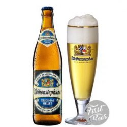 Bia Weihenstephaner Original Helles 5.1% – Chai 500ml – Thùng 20 Chai - First Beer – Bia Nhập Khẩu Giá Sỉ