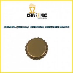 Chapa (26 mm) Dorado Oscuro Mate - Cervezinox