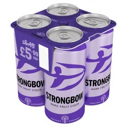 Strongbow Dark Fruit Cider 4x440ml (Price Marked £5.99) - Fountainhall Wines