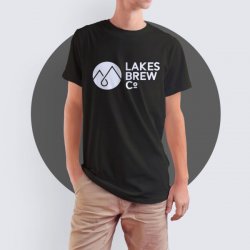 Lakes Brew Co Logo T-Shirt Black  Limited sizes left - Lakes Brew Co