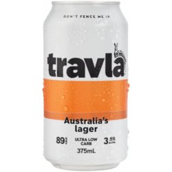 Travla Low Carb Mid-Strength Lager 375ml - BoozeBud