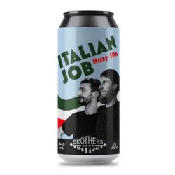 Brothers Beer Italian Job Hazy IPA 440ml BB 210423 - The Beer Cellar