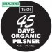 TO ØL - 45 Days - Organic Pilsner - 4.7% ABV, 30l Keg (53 Pints) 