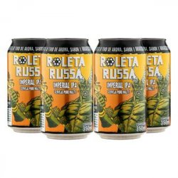 Pack 4 s Roleta Russa Imperial IPA Lata 350ml - CervejaBox