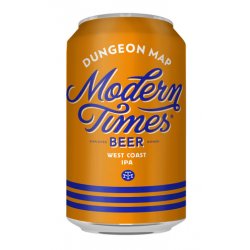 Modern Times Dungeon Map West Coast IPA 355ml BB 060623 - The Beer Cellar