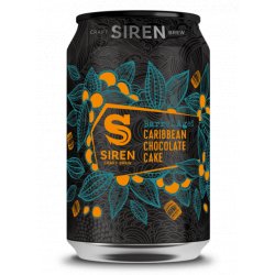 Siren - Barrel Aged Caribbean Chocolate Cake Bourbon Imperial Tropical Stout 8.8% ABV 330ml Can - Martins Off Licence