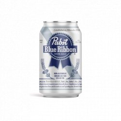 Pabst Blue Ribbon – Non-Alcoholic Lager-Style Beer  – 12oz - Proofnomore