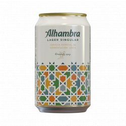 Alhambra Lager Singular lata 330ml - Bogar Gourmet