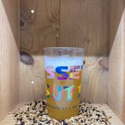 Verre 50cl Normande et libre multicolor  De Sutter - BAF - Bière Artisanale Française
