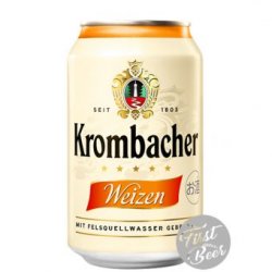 Bia Krombacher Weizen 5.3% – Lon 330ml – Thùng 24 Lon - First Beer – Bia Nhập Khẩu Giá Sỉ