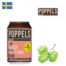 Poppels Peach Nordic Sour 330ml CAN - Drink Online - Drink Shop