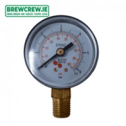 Manometer-CO2N2 working pressure 0-6.2 bar - The Brew Crew
