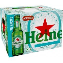 BiÃre blonde Heineken Silver 20x25cl (pack de 20) - Selfdrinks