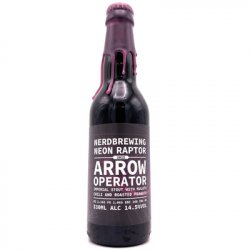 Nerdbrewing x Neon Raptor - Arrow Operator Imperial Stout With Mulato Chili & Roasted Peanuts - Hop Craft Beers