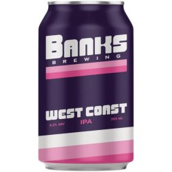 Banks Brewing West Coast IPA 355ml - BoozeBud