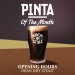 PINTA Opening Hours 500ml 