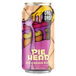 One Drop Pie Head Ice Cream Sour Plum & Peach Crumble - Hopshop