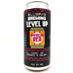 Elusive Brewing Level Up American Red 5% (440ml can) - Hop Burns & Black