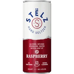 STELZ Raspberry blik Doos 12x25 cl 4,5%   - Hansen Dranken