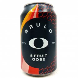 Brulo 5 Fruit Gose Alcohol-Free 0.0% (330ml can) - Hop Burns & Black