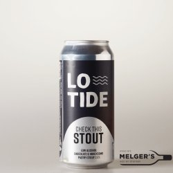 Lowtide  Check This Stout Non Alcoholic Chocolate & Honeycomb Pastry Stout 44cl Blik - Melgers