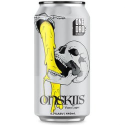 One Drop Brewing Onskiis Yuzu Lager 440ml - The Beer Cellar