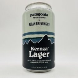 Aslan  Patagonia Kernza Lager Can - Bottleworks